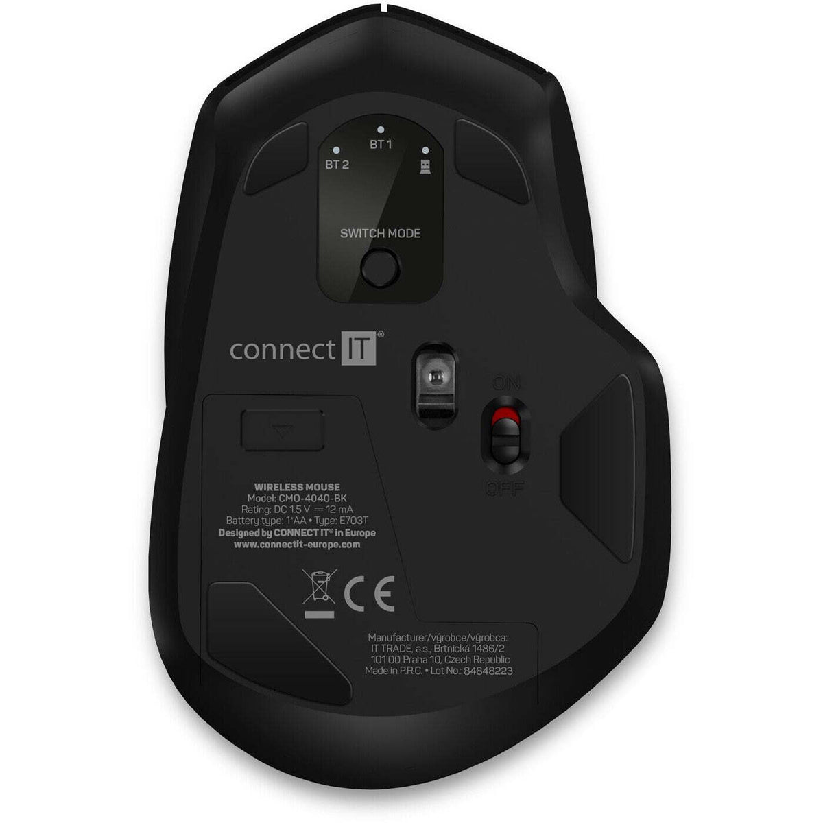 Bezdrôtová myš Triple SmartSwitch Connect IT (CMO-4040-BK) NEKOMPLÉNIE