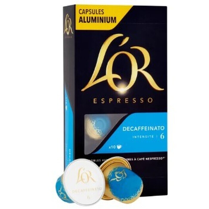 Kapsule L'OR Espresso Decaffeinato, 10ks EXSPIRÁCIA