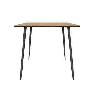 Jedálenský stôl Wyatt 80x80x75 cm (dub, čierna)