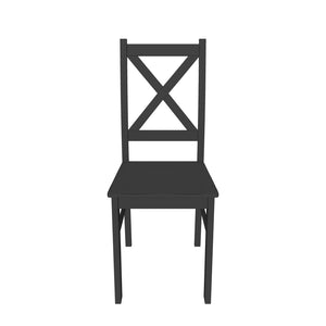 Jedálenská stolička Kasper (čierna)