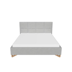 Čalúnená posteľ Avesta 180x200, sivá, bez matraca
