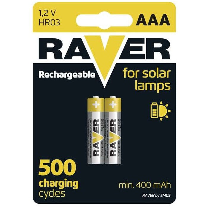 Batérie Raver NiMH, AAA, 400mAh, 2ks
