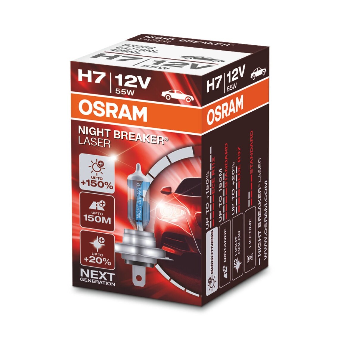 Autožiarovka H7 OSRAM Night Breaker Laser, 2ks