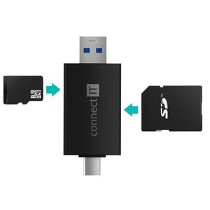 CONNECT IT USB-C/USB-A čítačka kariet