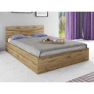 Drevená posteľ Arkadia 140x200 cm, dub dakota, bez matraca