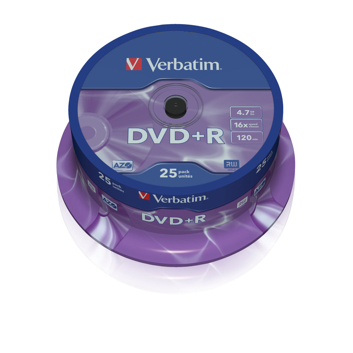 Verbatim DVD+R 4,7GB 16x, 25ks (43500)