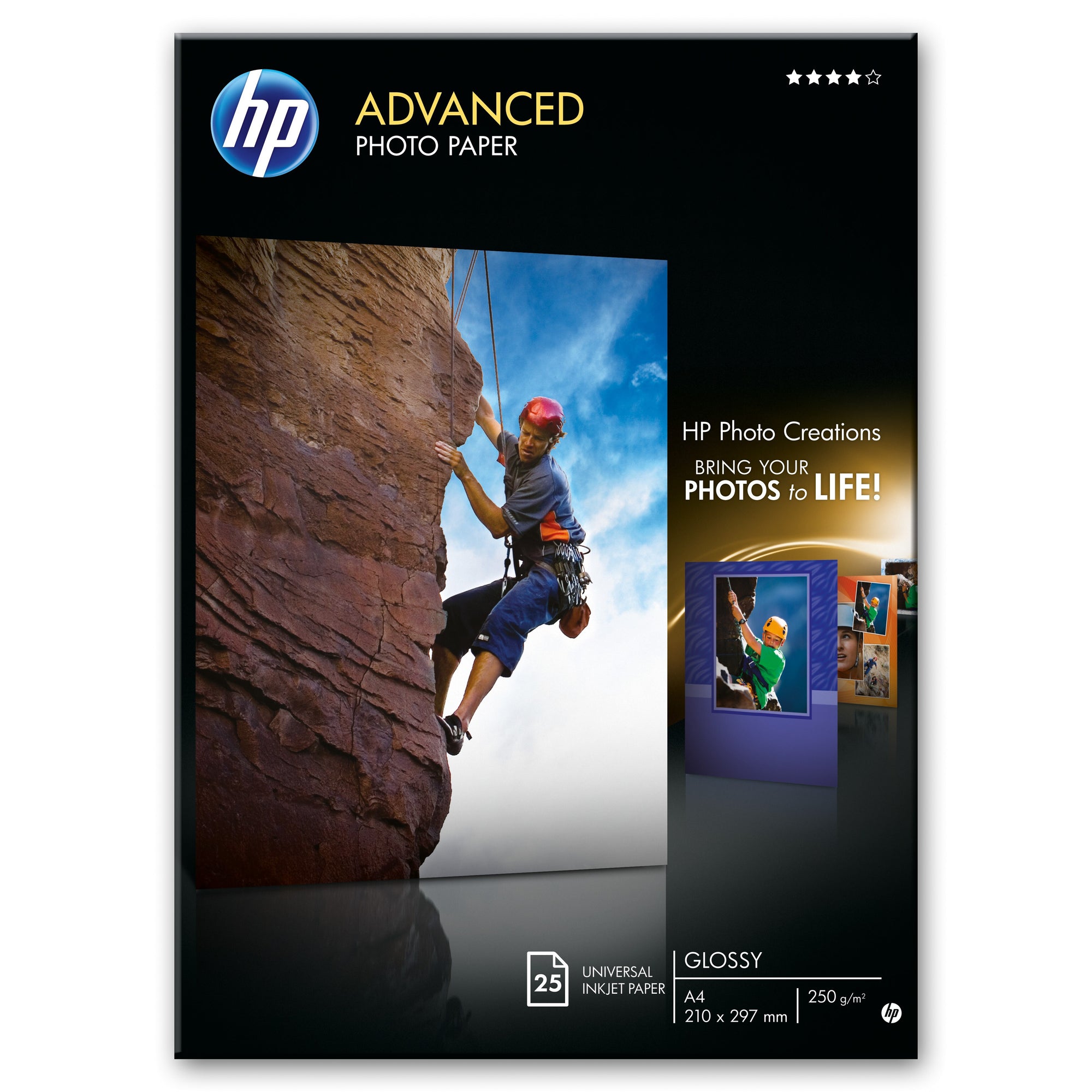 Fotopapier HP Q5456A A4, 250g/m2, 25ks/bal