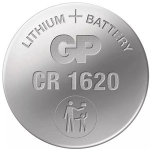 Gombíková batéria GP, lítiová CR1620, 5 ks