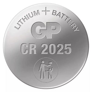 Gombíková batéria GP, lítiová CR2025, 5 ks
