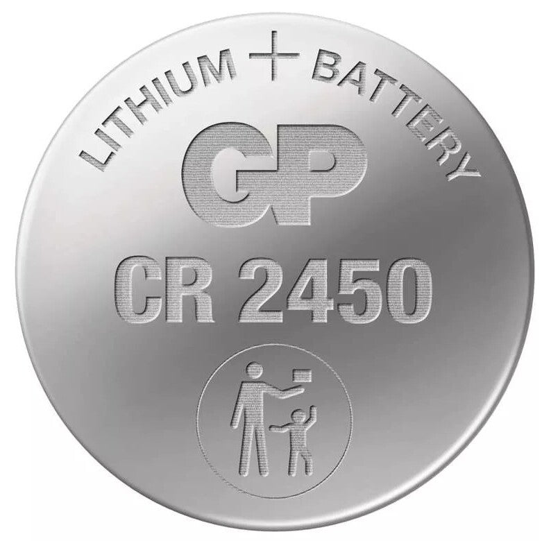 Gombíková batéria GP, lítiová CR2450, 5 ks