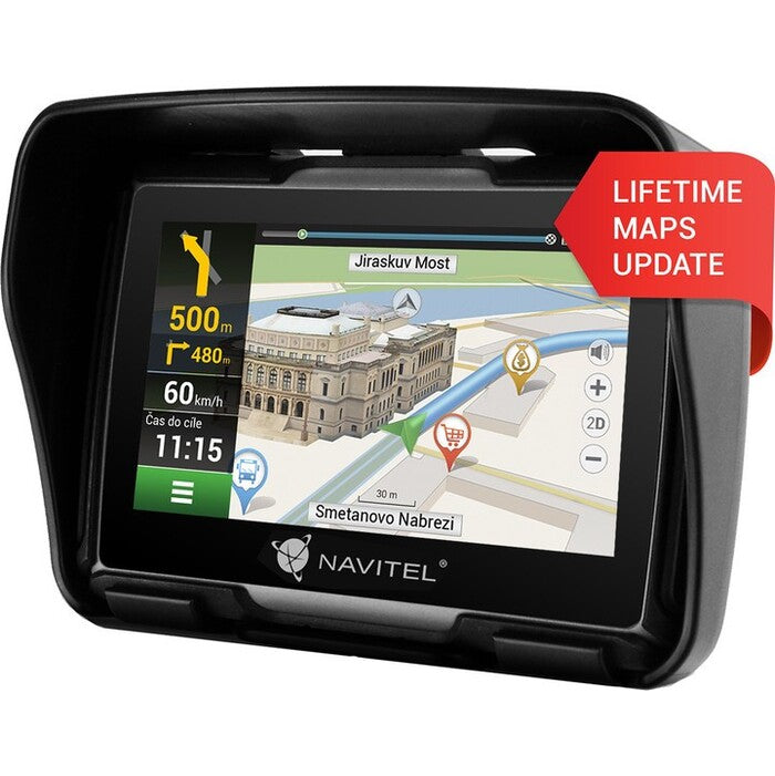 GPS Motonavigace Navitel G550 4,3&quot;, speedcam, 47 krajín, LM