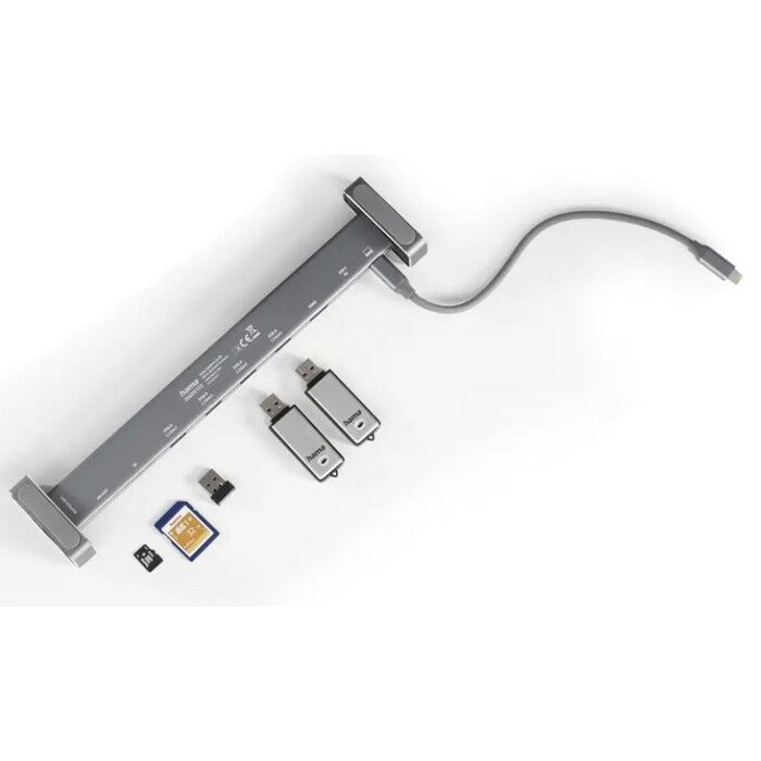 Hama USB-C dokovacia stanica Connect2Office Basic, 9 prip