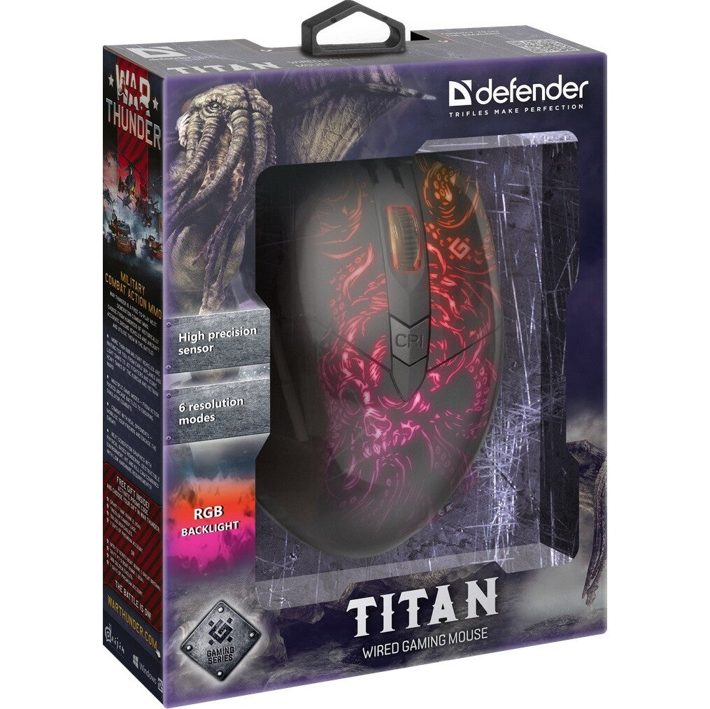 Herná myš Defender Titan GM-650L (52650)
