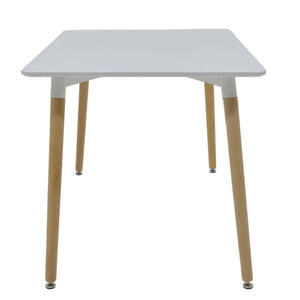 Jedálenský stôl Naxos 120x75x80 cm (biela, drevo)