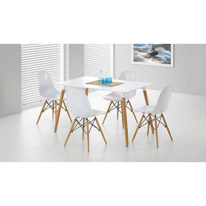 Jedálenský stôl Selesta 120x74x80 cm (biela)