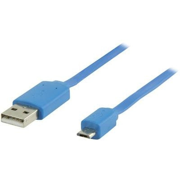 Kábel Nedis Micro USB na USB, 1m, modrá