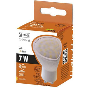 LED žiarovka Emos Z75010, GU10, 7W, reflektorová, teplá biela