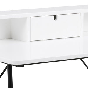 Písací stôl Durango (100x55x88,8 cm, biela)