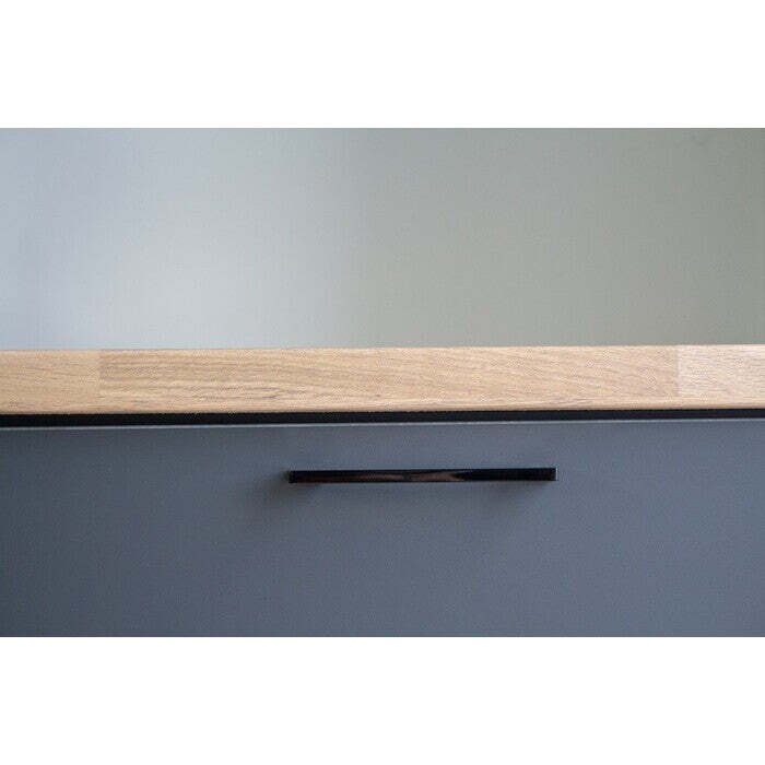 Rohová kuchyňa Lisa pravý roh 300x220 cm (sivá)