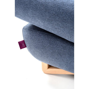 Rohová sedačka rozkladacia Avesta pravý roh ÚP podhlavník modrá