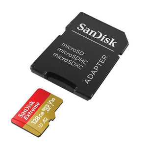 SanDisk Extreme microSDXC 128GB+SD Adapter 190MB/s & 90MB/s