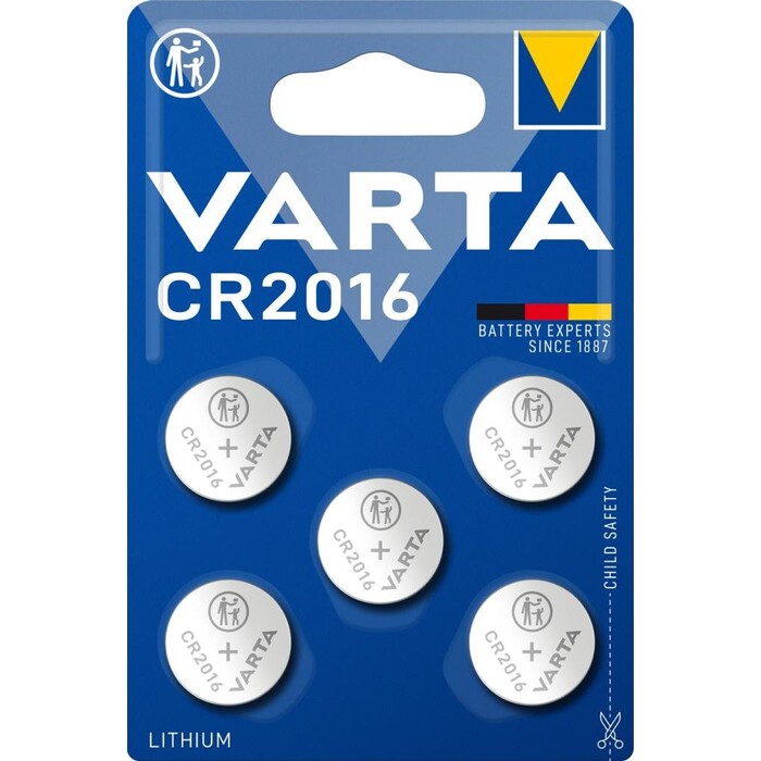 Špeciálne batérie Varta CR 2016, 5ks