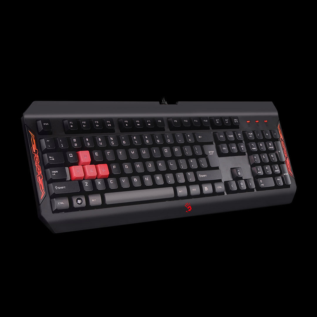 A4tech Bloody Q100 vodeodolná herná klávesnica, USB, CZ, Čierna