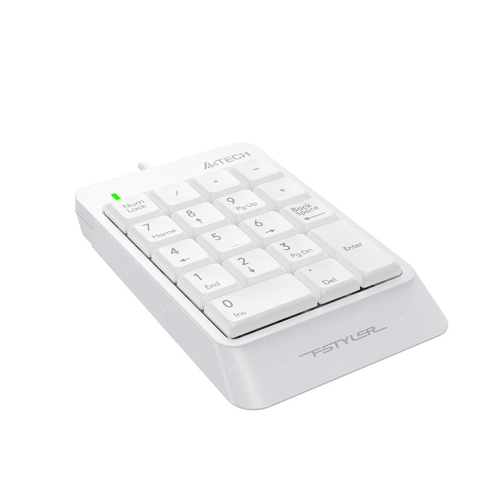 A4tech FK13P FStyler, numerická klávesnica, USB, biela