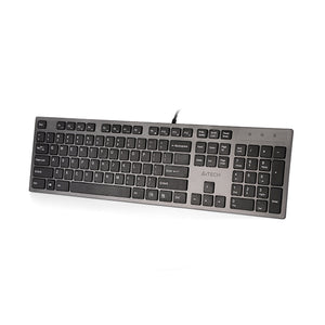 A4tech KV-300H, klávesnica, CZ/US, USB, Šedá