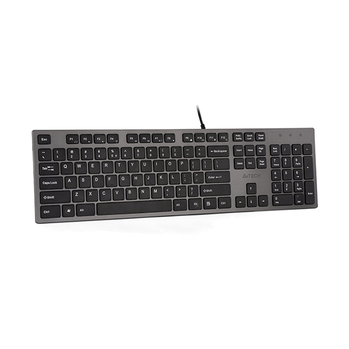 A4tech KV-300H, klávesnica, CZ/US, USB, Šedá