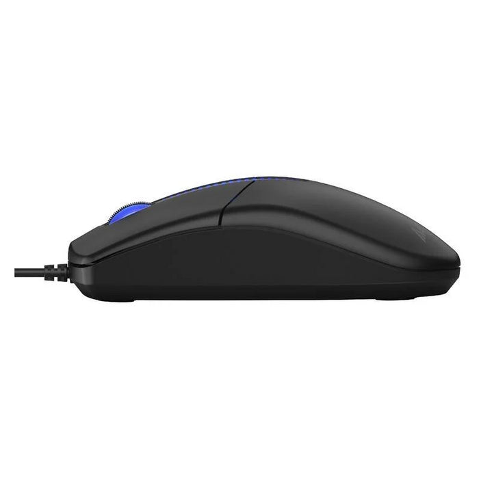 A4tech N-530S, podsvietená kancelárska myš, USB, čierna