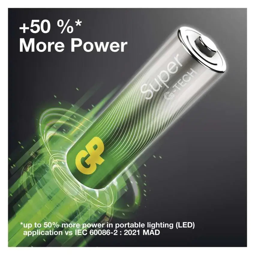 Alkalická batéria GP Super Alkaline LR03 (AAA), 20 ks