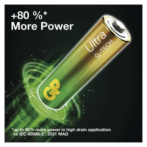 Alkalická batéria GP Ultra LR03 (AAA), 4 ks