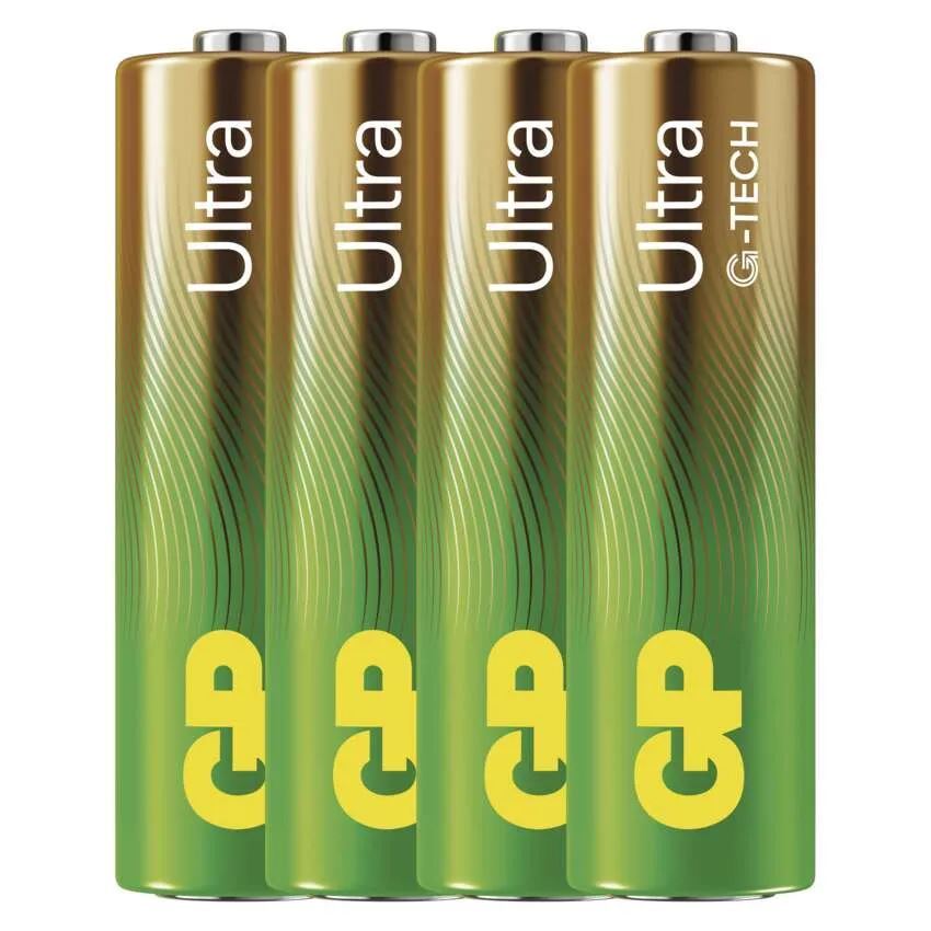 Alkalická batéria GP Ultra LR6 (AA), 4 ks