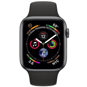 Apple Watch Series 4 GPS, 44mm, sivá, športový remienok