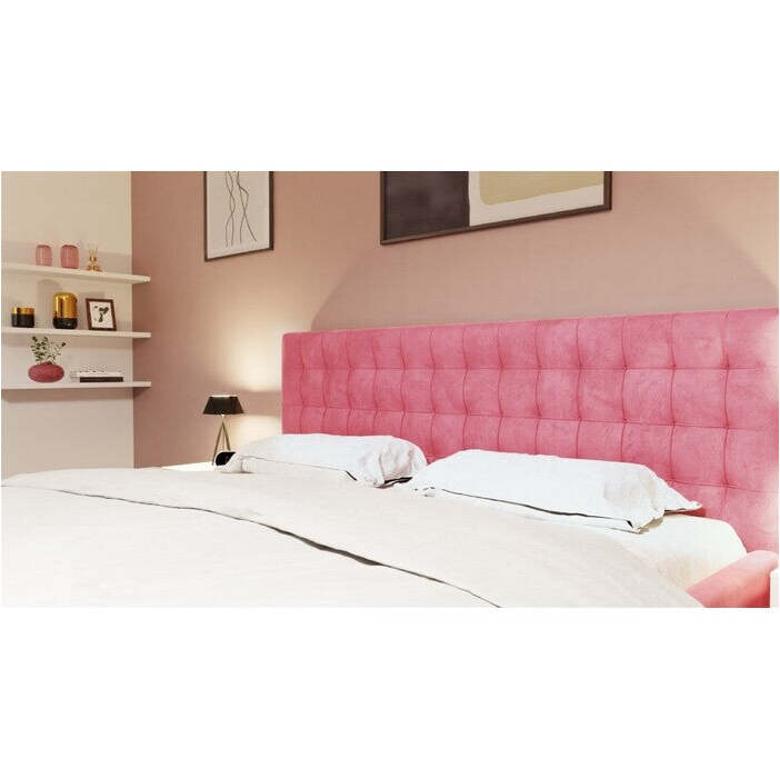 Čalúnená posteľ Adore 180x200, ružová, bez matraca - II. akosť