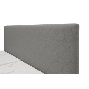 Čalúnená posteľ Dory 160x200, sivá, bez matraca, bočný výklop