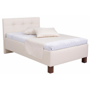 Čalúnená posteľ Mary 120x200, béžová, vrátane matrac