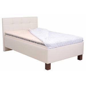 Čalúnená posteľ Mary 120x200, béžová, vrátane matrac
