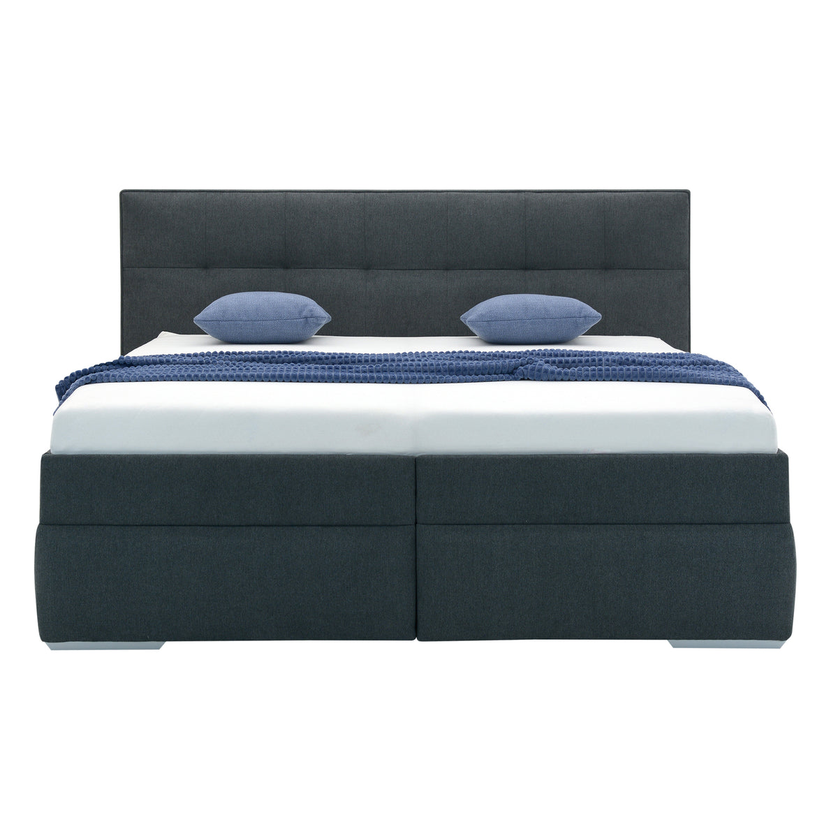 Čalúnená posteľ Trend 180x200, sivá, bez matraca, bočný výklop