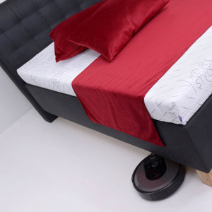 Čalúnená posteľ Victoria 90x200, čierna, bez matraca