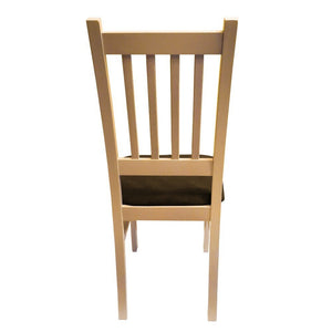 Jedálenská stolička Barila hnedá, dub - II. akosť
