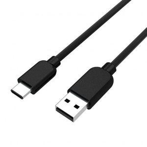 Kábel WG USB Typ C na USB, 2m, 60W, opletený, čierna