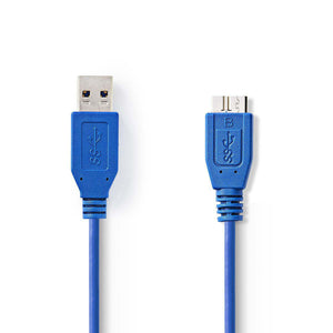 Kábel zástrčka USB 3.0 A#zástrčka USB micro B,1,00 m-VLCP61500L1