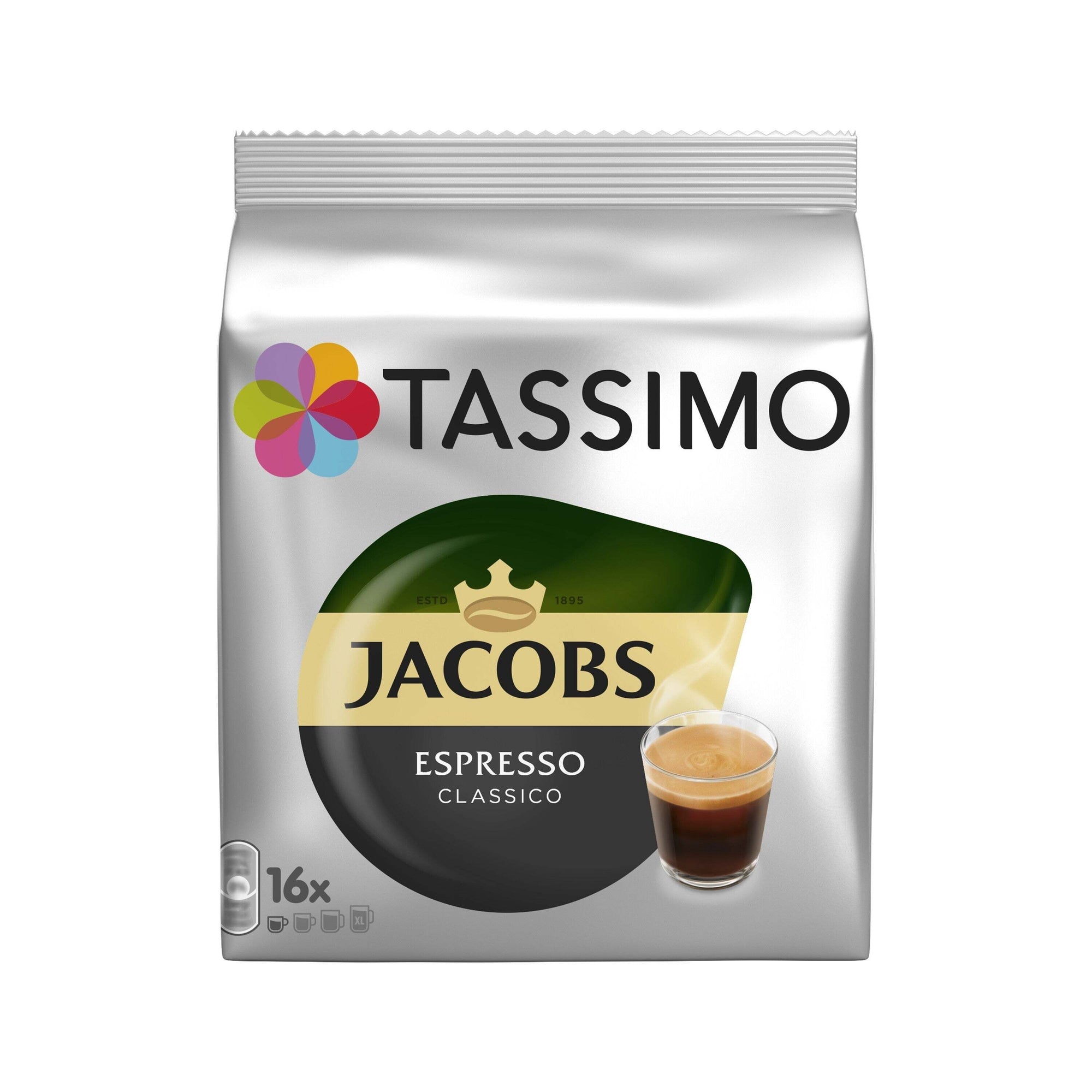 Kapsule Tassimo Jacobs Espresso, 16 ks EXSPIRÁCIA