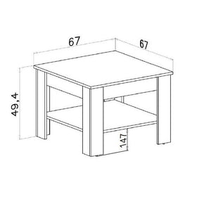 Konferenční stolek Gete - čtverec (alpská bílá) II. akosť