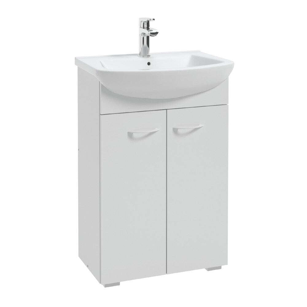 Koupelnová skříňka s umyvadlem Pico Bello (52x79x30 cm, bílá) - II. akosť