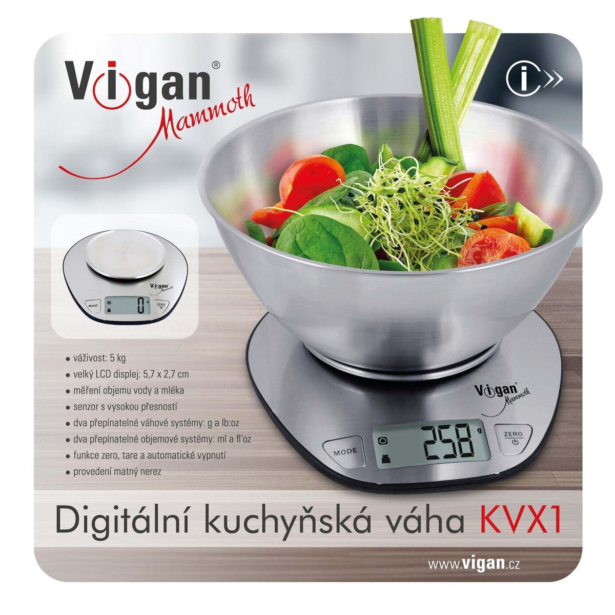 Kuchyňská váha Vigan Mammoth KVX1 POŠKODENÝ OBAL