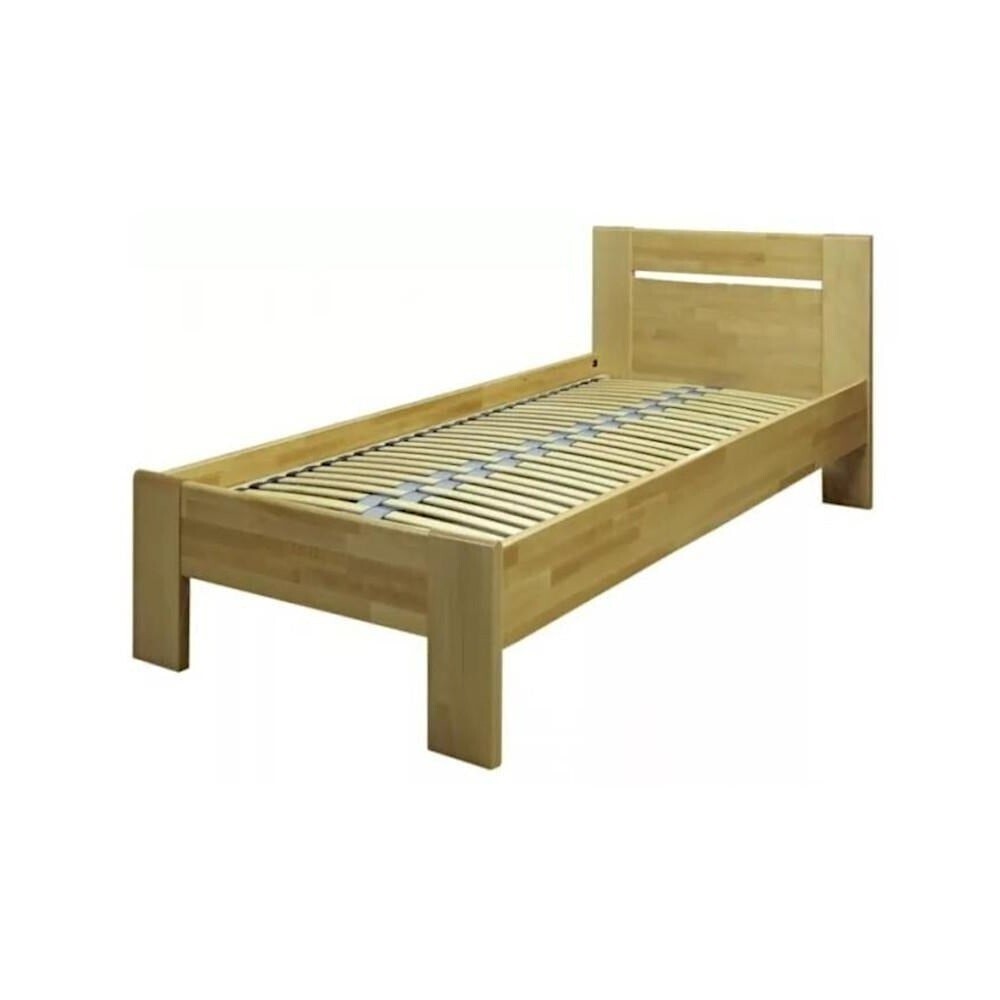 Masívna posteľ Tajga, 90x200, buk - II. akosť