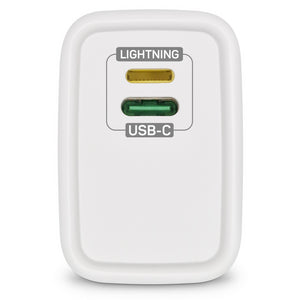 Nabíjačka Connect IT 20W PD, výstup Lightning+USB-C, +kábel